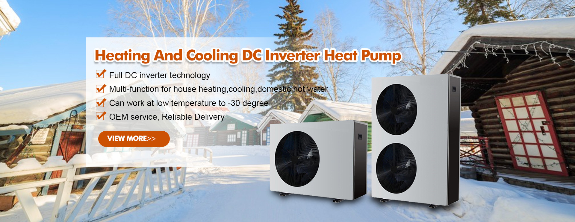 Тепловой насос источника воздуха инвертора постоянного тока Р32 полный для зимы
